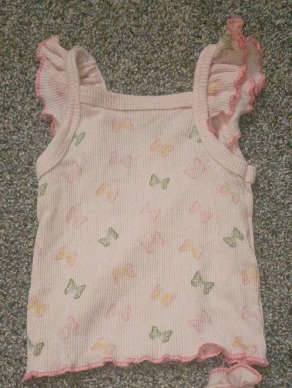 Pink Butterfly Ruffle Tank & Ruffle Bloomers Set - Picture 4 of 7